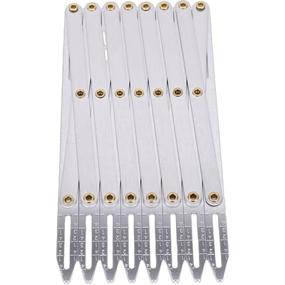 Jauge à coudre extensible en aluminium Guide de mesure réglable à espacement égal pour boutons Plis Loisirs créatifs