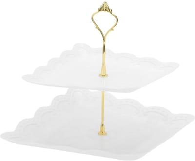 Dailygoods- Dessertstandaard met 2 niveaus - Gelaagd - Cupcake Houder