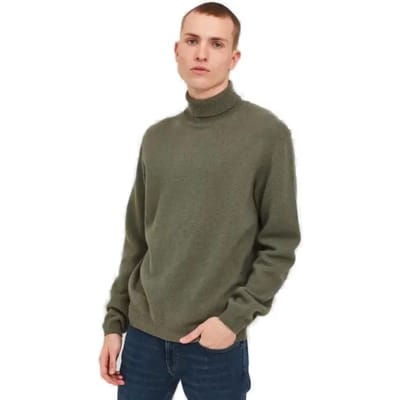 Heren CASUAL FRIDAY Coltrui Gebreid Sweater Warme Ronde Hals Trui Basis Tricot Longsleeve JAN