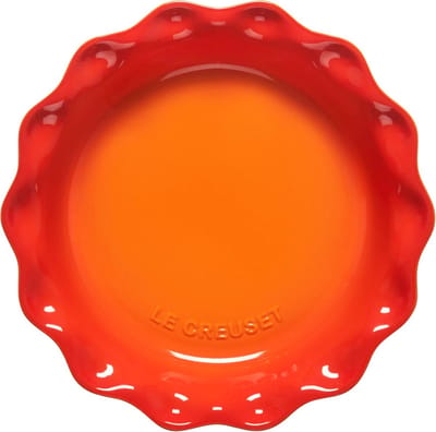 Ronde Keramische Taartvorm met Geschulpte Rand voor Taart en Quiche