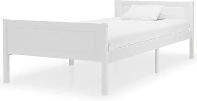 Houten Bedframe - Massief Hout - Slaapkamer Inrichten - Robuuste Constructie - 200 cm Lengte - Natuurlijk