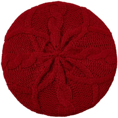 Dames Baret Muts Franse Stijl – Gebreide Baret Hoed Effen Kleur, Lichte Lente & Herfst Muts voor Vrouwen, Mode Hoed Dames-ROOD