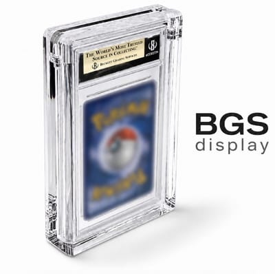 BGS Slab Display Acryl – Magnetische Kaartenhouder voor Beckett Graded TCG Kaarten – UV Bescherming – Transparante Display Case