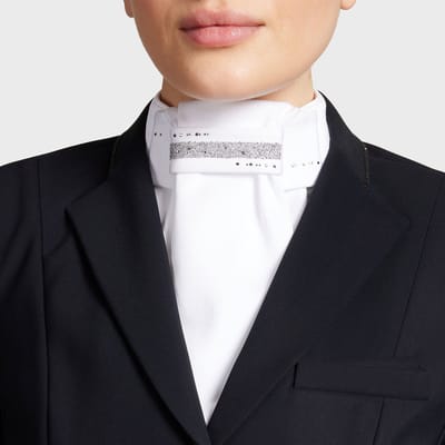Plastron Crystal Intarsia SS24 Light Silver - XS-S