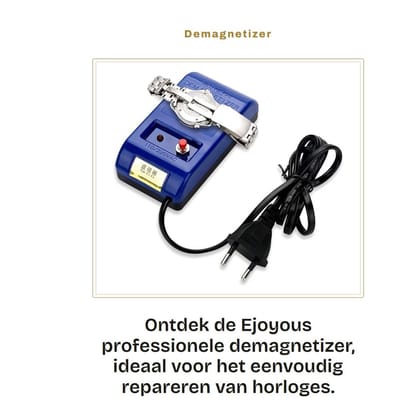 Dailygoods- Demagnetizer Professionele Demagnetizer - Eenvoudig te bedienen - 250 V EU Plug - Blauw - Horloge repareren - Compact ontwerp - Horloge Demagnetiseur