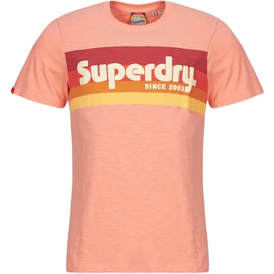 Superdry - Terrain gestreept T-shirt met relaxte pasvorm en logo - Heren - T-shirts