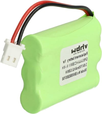 Vervangende Accu - Oplaadbare Batterij - Babyfoon Gebruik - Hoge Capaciteit - 700 mAh - Zwart