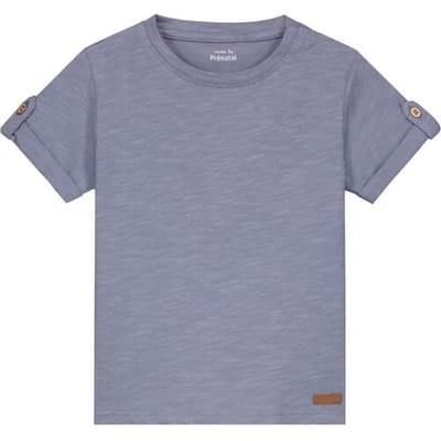 Prénatal baby shirt Dark Milky Blue 56 heren