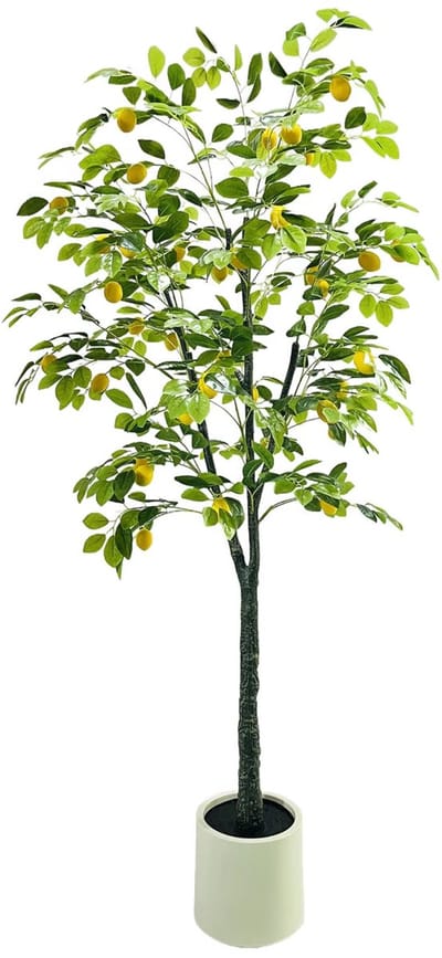 Kunstmatige Citroenboom 180 cm - Voor Woonkamer, Balkon & Kantoor - Realistische Interieurdecoratie - Kunstplant - 180cm
