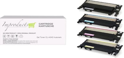 Improducts® Toner - Alternatief Samsung XL Multipack voor Samsung CLT-K404S, CLT-C404S, CLT-M404S en CLT-Y404S | Geschikt voor Samsung SL C430, C430W, C430W, C480, C480FN, C480FW, C480W, Samsung Xpress C480, C480FN, C480FW, C480W, C430, C430W