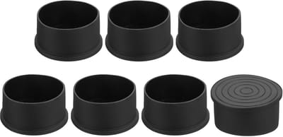 Set van 7 Zwarte Beschermdoppen voor Meubelpoten - 60mm - Anti-Kras en Geluidsdempend