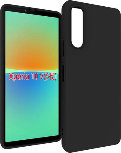 MobyDefend Hoesje - Geschikt voor Sony Xperia 10 V - TPU Backcover - Mat Zwart