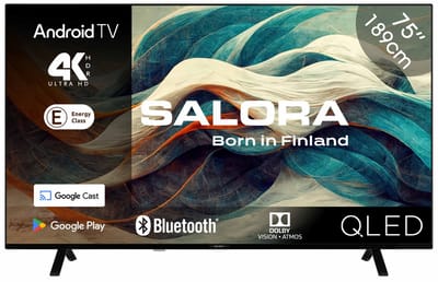 Salora 75QLED320 - tv 75 inch - 4K tv - Qled tv - 75 inch tv - 4K Ultra HD Smart TV - 2025