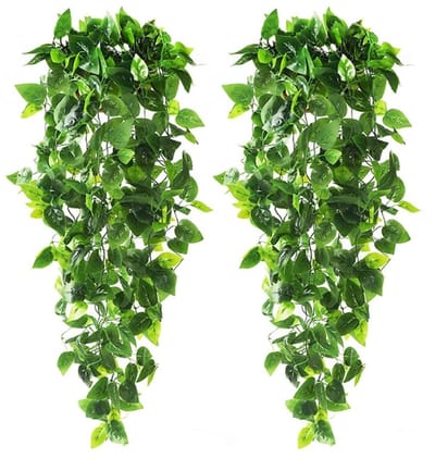 Dailygoods- Hangplant Kunstmatig - Nep Ivy Bladeren - Indoor Hangplant - Bruiloftsslinger - Muurdecoratie - 107 cm Lengte - Nepplant