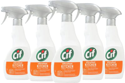 Cif Ultrafast Spray - Keukenreiniger - 5 x 500 ml Voordeelverpakking