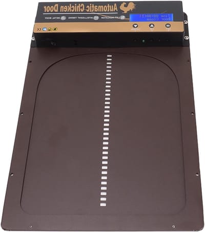 Automatische kippendeur - Timer deur - Gevogelte beschermen - HD LED display - 353x243 cm - Koffie