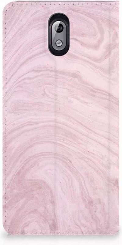 Nokia 3.1 (2018) Standcase Marble Pink - Origineel Cadeau Vriendin