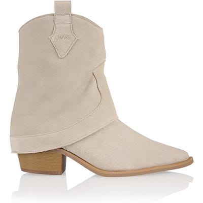 DWRS label Tirana Western Shoes Sand Maat: 36 | Laarzen Outlet | Dames | Beige