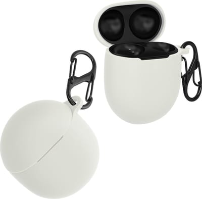 kwmobile Hoes geschikt voor Google Pixel Buds Pro 2 / Pixel Buds Pro - Siliconen cover voor oordopjes in wit