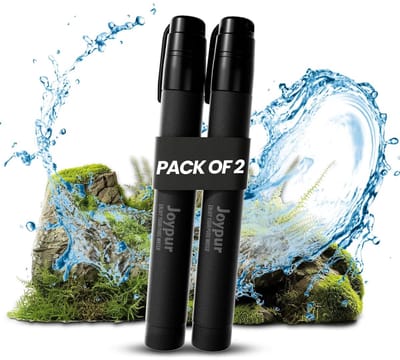 SnelShoppen - Waterfilter voor Buiten, Camping, Survival, Hiking & Noodgevallen, Verwijdert 99.99% Bacteriën, Virussen, Deeltjes, Zware Metalen, Zwart
