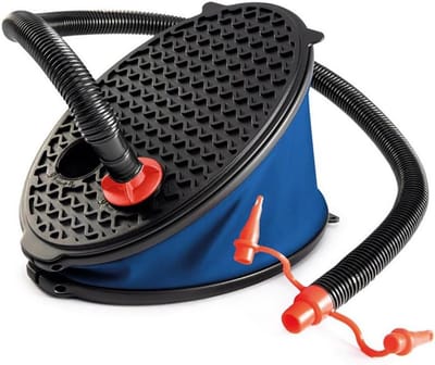 Voetpomp Luchtpomp 28 cm - Handmatige Bellows Pomp - Voor Opblaaszwembad, Luchtbed, Zwemband en Opblaasspeelgoed - Meerkleurig