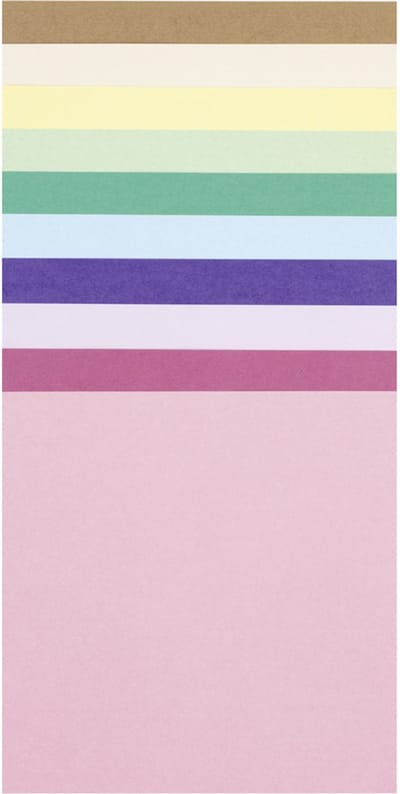 folia origami-vouwbladen PREMIUM PASTEL, 100 x 100 mm, 500 vel