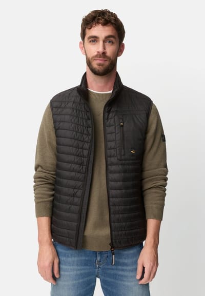 camel active Bodywarmer met waterafstotende functie - Maat menswear-XXL - Zwart