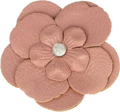 Haarsoires Haarspeld Duckklem & Broche 6cm – Lederlook Bloemvorm – Roze – Set van 2 - Sterke Haarclip voor Styling & Dagelijks Gebruik - Hair Clip - Decoratieve Haaraccessoire