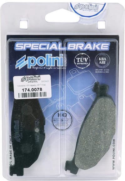 Plaquette de frein Polini pour Scooter MBK 400 Skyliner 2008 à 2020 174.0078 Neuf