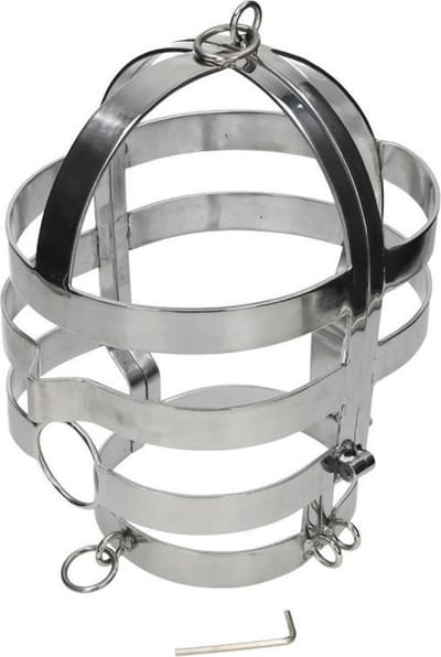 Metal Hard - Mask With Steel Necklace