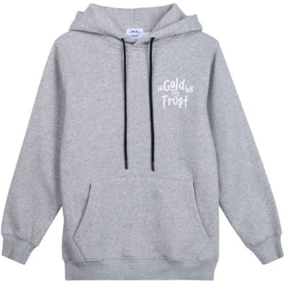 In Gold We Trust The Graffiti Hoodiegrey Size: S | Hoodies Outlet | Unisex | Grijs