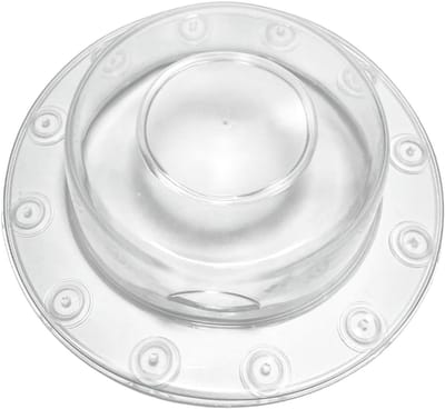 Badkuip Overloophoes - Afvoer Afdekking - Dieper Baden - Sterke Zuignappen - 15.5 cm Diameter - Transparant