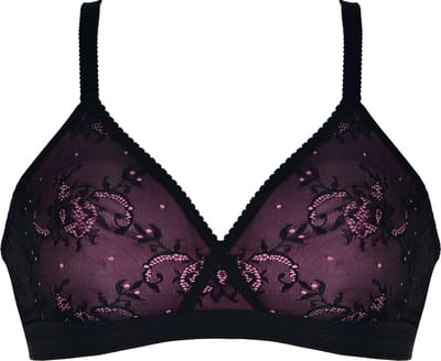 Naturana - Prothese bh met kant - 5812 - Zwart Fusia - 70D