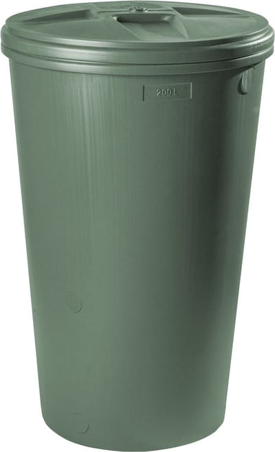 Regenton Kraan Deksel - Groen - 200 Liter.