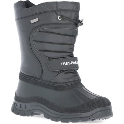 Trespass - Kinder Unisex Dodo Waterbestendinge Sneeuw Laarzen (Zwart)