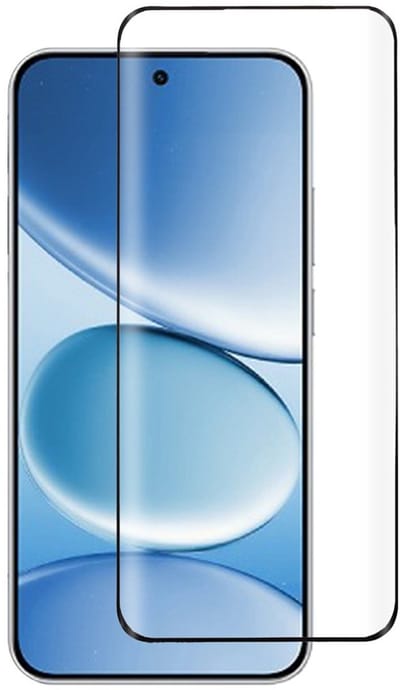 Coverup Screen Protector - Geschikt voor Xiaomi Redmi Note 15 / Poco M8 Screen Protector - Coverup Full-Cover 9H Tempered Glass - Zwart