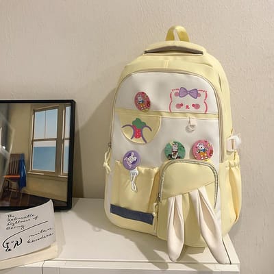 Dopamine Contrastkleur Lief Meisje Rugzak Groot Transparant Pijn Tas Middelbare School Studenten Schooltassen Vrije Tijd Rugzakken. .