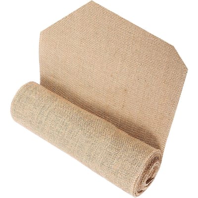 Vintage Natuur Hessian Jute Jute Lint Tafel Loper Knutselen Stoel Kerst Bruiloft Feest 30cmx5m