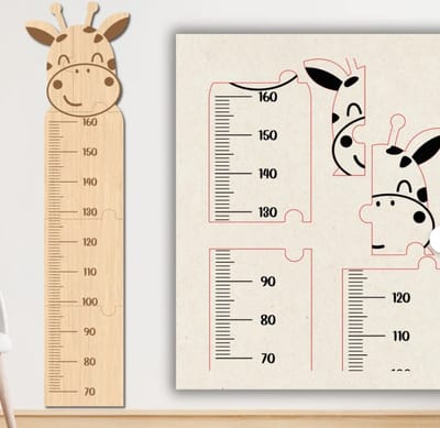 Gepersonaliseerde houten babygroeimeter/ groeimeter/ kraamcadeau/ baby cadeau/ newborn/groeimeter voor baby
