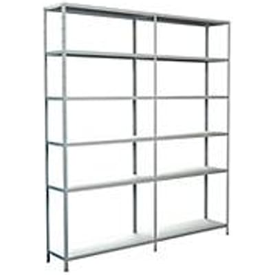Legborden zonder grendels, H 2300 x B 2000 x D 350 mm, wit