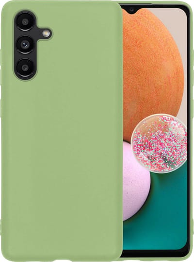 Hoesje - Geschikt voor Samsung Galaxy A13 5G - Sterk & Shockproof - Hoes Cover - Siliconen Case - Telefoonhoesjes - Groen
