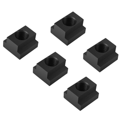 Oxide Zwarte Staal T-Slot Bevestigingsmateriaal voor Truck Platform Rails, Inclusief Sleufmoeren en Toebehoren voor Machine Tool Tafels
