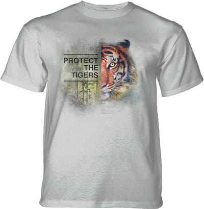 T-shirt Protect Tiger Grey S