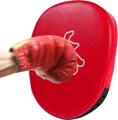 Vechtsport Beschermers - Trapdoelen - Training Verbeteren - Antislip Handgreep - 24.5 cm Pakket - Rood