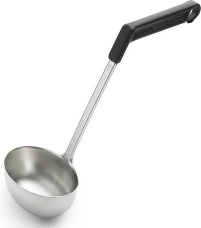 Gense Ergonova Soeplepel 28 cl Staal/Zwart