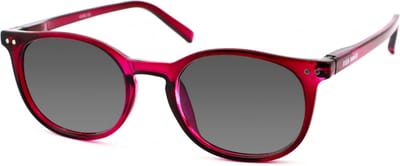 Vista Bonita GAFA – Zonneleesbril UV400 – Sterkte +1.00 – Kleur Very Berry – Klein trendy model – Uitstekende lensen – Ovale pasvorm – Flexveren - Inclusief bijpassende etui en doekje