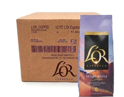 L'Or Destinations Scandinavia Escape - Multipack - Koffiebonen - 5400g (12x450g)