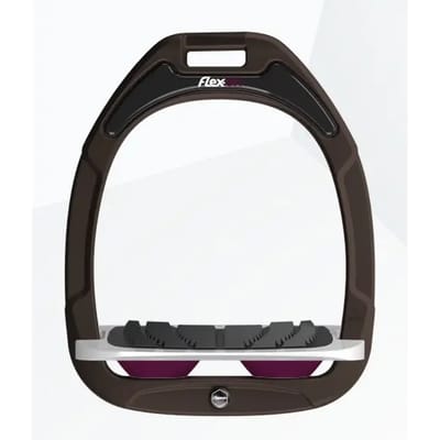 Ingelaste stijgbeugels Bruin/Grijs/Paars Flex-On Green Composite