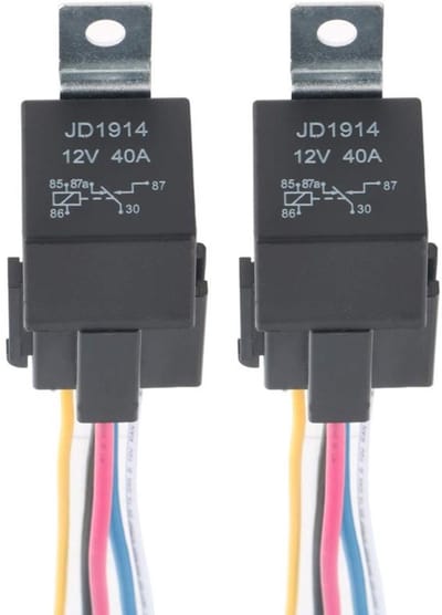 Allecto - Car Relay - 12V 40A - Betrouwbare werking - 5 Pin - Voor