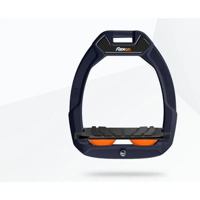 Veiligheidsbeugels Paardrijden Geleide Grip Marine/ZWart/Oranje Flex-On Safe-On